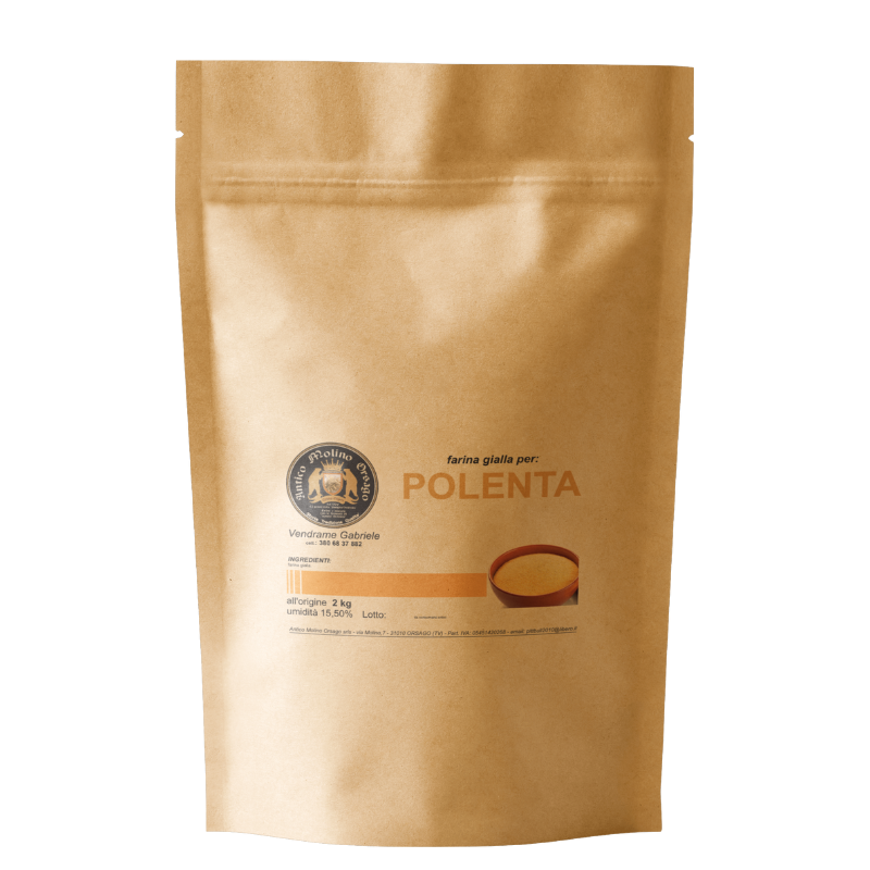 Farina di mais giallo per polenta